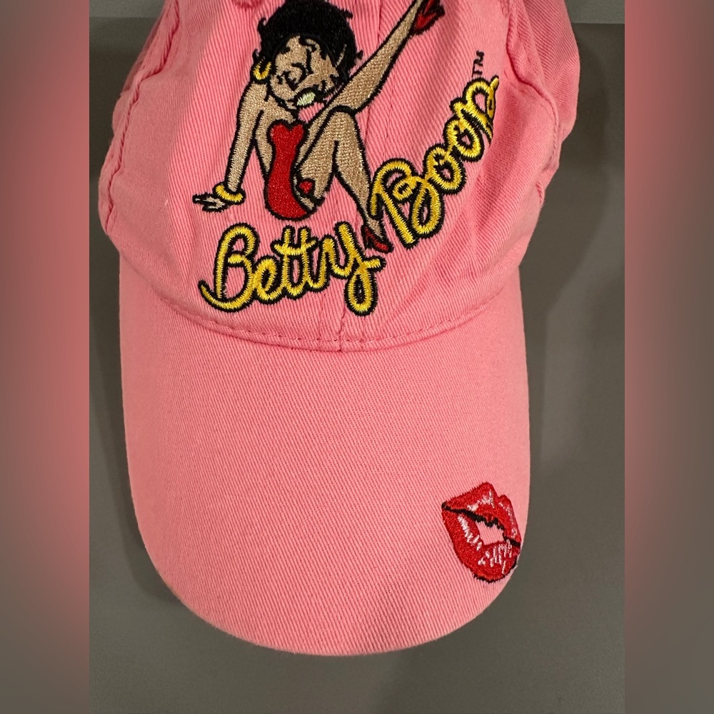 Pink Betty Boop Embroidered Cap